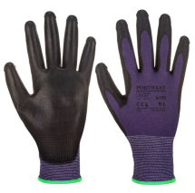 TOUCHSCREEN PU PURPLE/BLACK GLOVE M