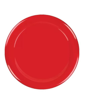 RED MELAMINE 9Inch PLATE X12 FCR009