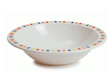 PATTERNED BOWL 17.3CM STRIPES MULTICOLOURED 026P