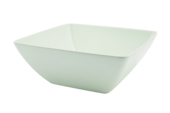 GENWARE MELAMINE WHITE CURVED SQUARE BOWL 146.1OZ