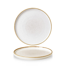 CHURCHILL STONECAST WALLED CHEFS PLATE WHITE 21CM
