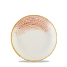 HOMESPUN ACCENTS CORAL COUPE PLATE 16.5CM