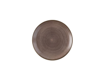 CHURCHILL SUPER VITRIFIED STONECAST RAW BROWN COUPE PLATE 11.3inch