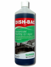 CLOVER DISH BAC - BACTERICIDAL WASHING UP LIQUID 12X1LTR