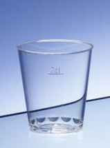 PLASTIC SHOT GLASS 2CL