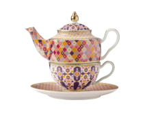 MAXWELL & WILLIAMS TEAS & C'S KASBAH ROSE TEA FOR ONE SET