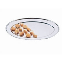 OVAL SERVING FLAT 8inch S/STEEL