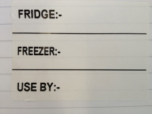 PRE-PRINTED FREEZER LABELS 50X70MM