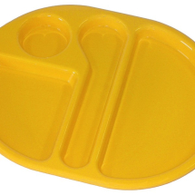 LARGE MEAL TRAY 38X28CM YELLOW