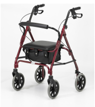 DAYS 105 MEDIUM LIGHTWEIGHT ROLLATOR, RED