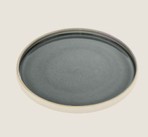 PLAYGROUND NARA GREY FLAT PLATE ROUND 27CM X6